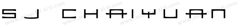 SJ Chaiyuan Regulara字体转换